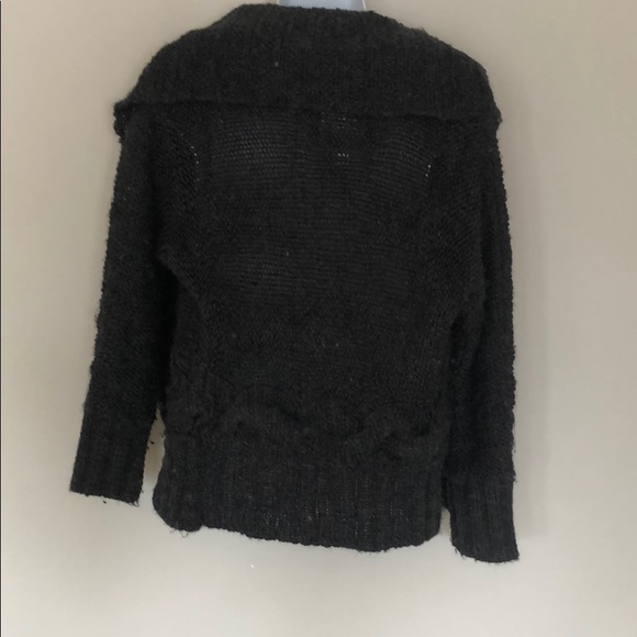 Aerie Dark heather grey wool cardigan - Picture 3 of 4